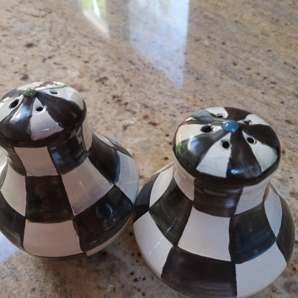 Mackenzie Childs Salt and Pepper Shakers